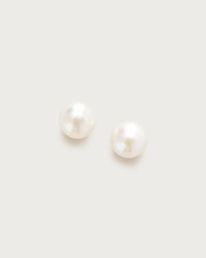 J.Crew Plated Freshwater Stud Earrings - Natural