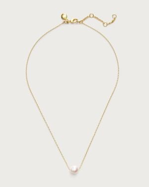 J.Crew Pearl Chain Necklace - White