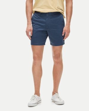 J.Crew "7" Harbor Stretch Chino Short" - Blue