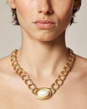J.Crew Layered Chain Pearl Necklace - Natural