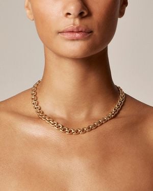J.Crew Metallic Chainlink Necklace - Brown