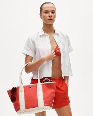 J.Crew 1998 Montauk Small Tote - Red
