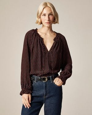 J.Crew Popover Top - Blue