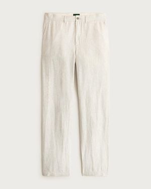 J.Crew Classic-Fit Linen Trouser - Natural