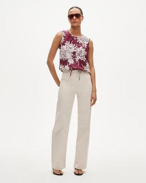 J.Crew Wide-Leg Trouser - Natural