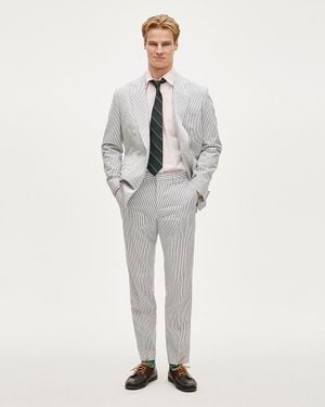 J.Crew Ludlow Slim-Fit Double-Breasted Suit Jacket - White