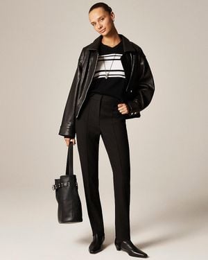J.Crew Petite Stirrup Pant - Black