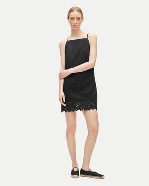 J.Crew High-Squareneck Mini Dress - Black