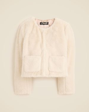 J.Crew Faux-Fur Lady Jacket - Natural