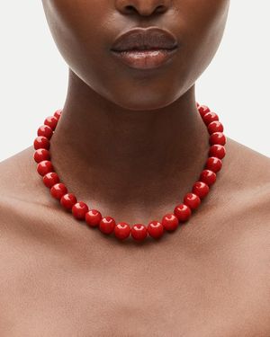J.Crew Chunky Beaded Necklace - Blue