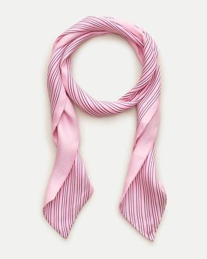 J.Crew Skinny Silk Scarf - Pink