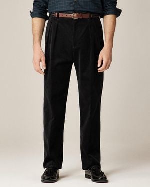 J.Crew Relaxed-Fit Double-Pleated Trouser - Black