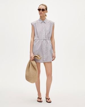 J.Crew Mini Cap-Sleeve Shirt-Dress - White