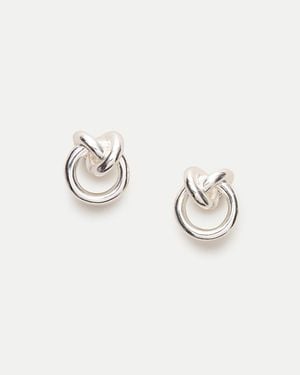 J.Crew Sculptural Knot Stud Earrings - Natural