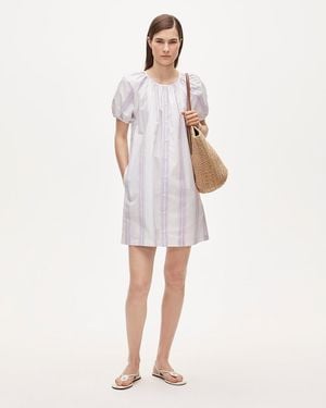 J.Crew Tall Puff-Sleeve Popover Dress - White
