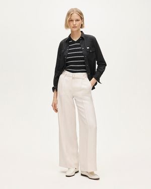 J.Crew Petite Wide-Leg Belted Pant - Multicolor