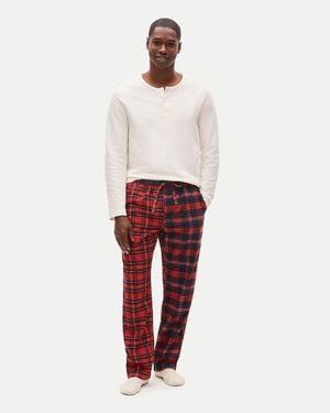 J.Crew Flannel Pajama Pant - White