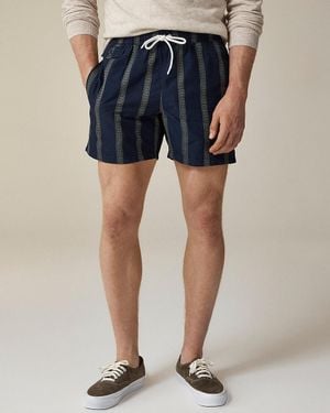 J.Crew "6" Cotton-Nylon Blend Swim Trunk - Blue