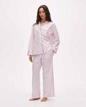 J.Crew "Classic "Mom" Pajama Pant Set - Pink