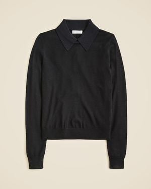 J.Crew Carolyn Collared Sweater - Black