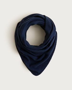 J.Crew Wool-Cashmere Blend Bandana - Blue