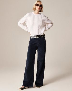 J.Crew Tall Wide-Leg Trouser - White