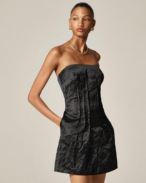 J.Crew Crochet-Panel Mini Dress in Natural | Lyst