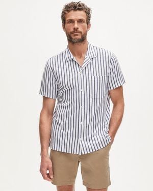 J.Crew Waffle-Knit Camp-Collar Shirt - White