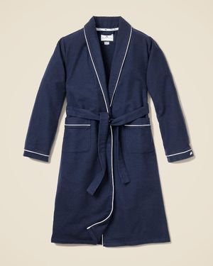 J.Crew Petite Plume Flannel Robe - Blue