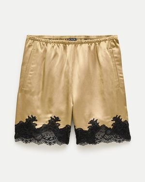J.Crew Cosmo Lace-Trim Short - Natural