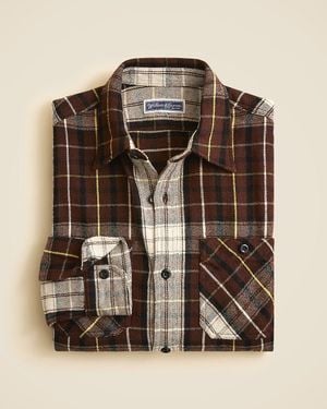J.Crew Wallace & Barnes Flannel Workshirt - Brown