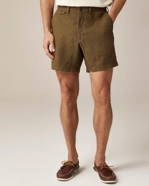 J.Crew "7" Linen Short" - Green