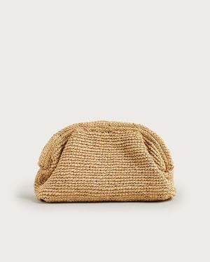 J.Crew Portofino Handknotted Clutch - Natural