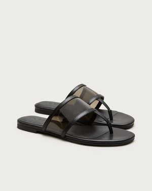 J.Crew Audrey Jelly Thong Sandals - Black
