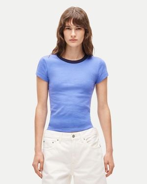 J.Crew Perfect-Fit Ringer T-Shirt - Blue