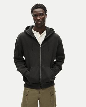 J.Crew '83 Fleece Full-Zip Hooded Sweatshirt - Black
