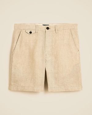 J.Crew 7" Linen Short - Natural