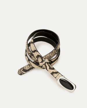 J.Crew Embellished Thin Belt - Black