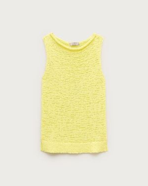 J.Crew Montauk Sweater-Tank - Yellow