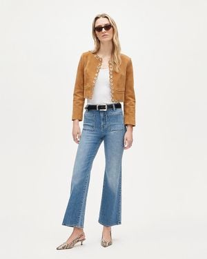 J.Crew Charley Kickout Cropped Jean - Blue