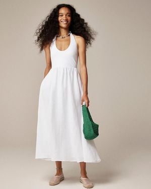 J.Crew Halter Mixy Dress - White