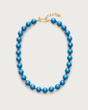 J.Crew Beaded Chunky Necklace - Blue