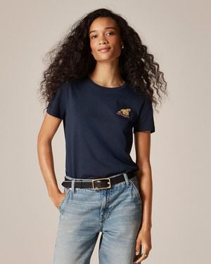 J.Crew "Tiger" Graphic T-Shirt - Blue