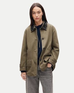 J.Crew 1986 Barn Jacket With Embellished Collar - Brown
