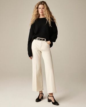 J.Crew Tall Charley Kickout Cropped Jean - Natural