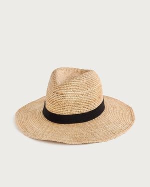 J.Crew Wide-Brim Packable Hat - White