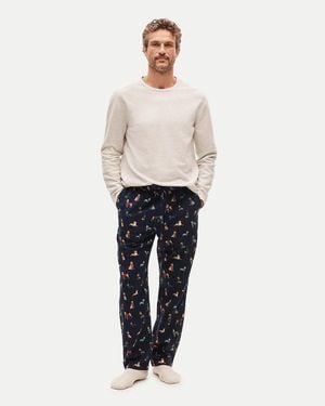 J.Crew Flannel Pajama Pant - White