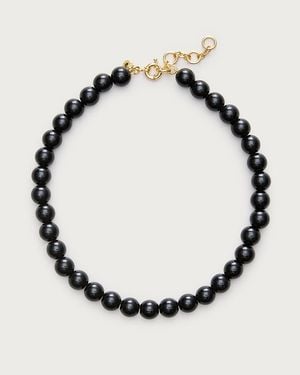 J.Crew Chunky Beaded Necklace - Black