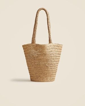 J.Crew Malta Handwoven Straw Tote - Natural