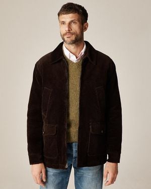 J.Crew Corduroy Lodge Jacket With Primaloft - Black